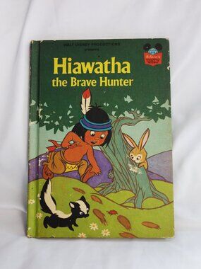 Vintages Hiawatha The Brave Hunter Childrens Book 1979 Walt Disney hardcover